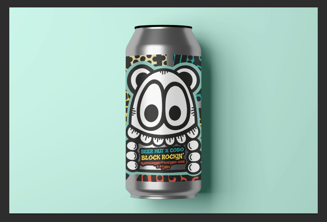 BLOCK ROCKIN' / BLACKCURRANT & COCONUT SOUR / 5.6%ABV / CODO COLLAB