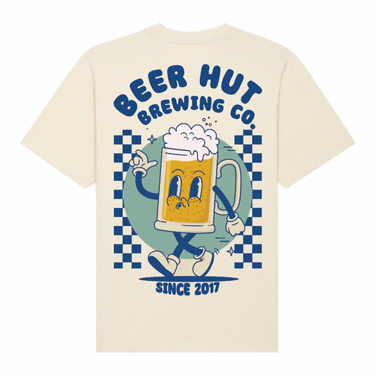 PRE ORDER / beer me up GRAPHIC BEER HUT T SHIRT